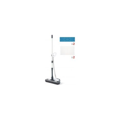 Polti Moppy White Fregona a vapor 0,7 L 1500 W Negro, Blanco (1/5)
