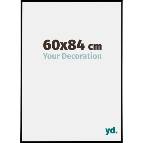 yd. - Cadre photo 60x84 - Noir Brillant - Plastique - Evry
