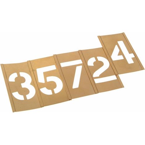 Set of Brass Interlocking Stencils Featuring 2-Inch Figure Designs (Model STNF2LB)