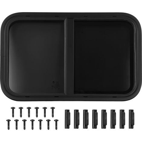 Fenêtre coulissante en aluminium arrondi 25,59x16,54 pouces, étanche, résistante UV, avec moustiquaire (1/5)