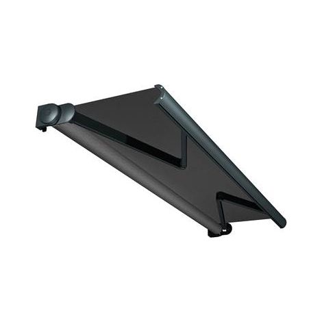 Store banne coffre intégral CINABRE (Manuelle - Gris anthracite RAL 7016 - Gris foncé 250g/m² - 3.00 x 2.00 m) (1/2)