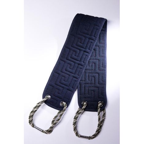 1 gant de toilette exfoliant pour le dos, 98 x 10,5 cm, avec poignées, pour gommage corporel profond, adapté hommes et femmes