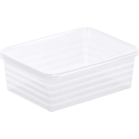 Rotho Linus Contenitore, Plastica (PP) senza BPA, Trasparente, A6/4 L, 19.0 x 14.5 x 6.0 cm (1/2)