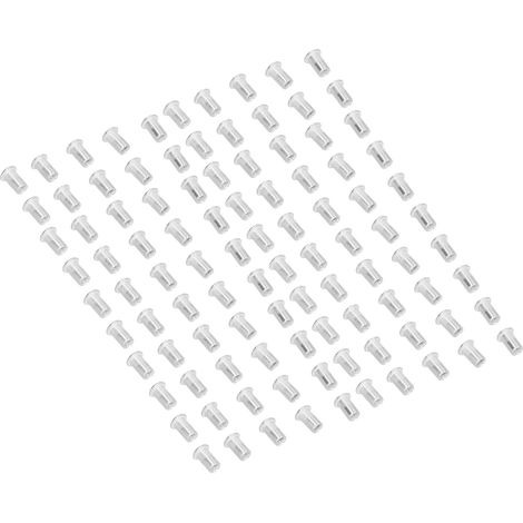 100 écrous à sertir à bride - Quincaillerie en aluminium antirouille et résistante à la corrosion (1/5)