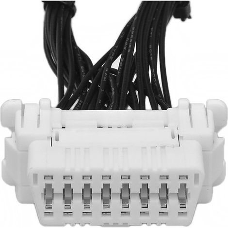 Câble extension OBD2 16 broches, adaptateur femelle vers mâle, rallonge pour diagnostic auto, connecteur voiture robuste, accessoire mécanique, longueur pratique. (1/3)