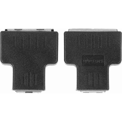 Deux adaptateurs Ethernet, un connecteur LAN femelle RJ45 d'entrée et deux de sortie, prolongateur/répartiteur de câble, adapté aux câbles Internet. (1/5)