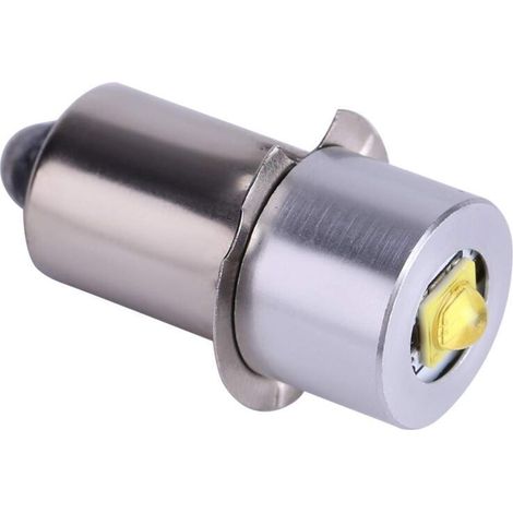 Upgraded LED Flashlight Bulb, 5W 6-24V P13.5S High Brightness LED Flashlight Bulb Replacement Part Emergency Work Light Flashlight Torch