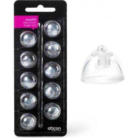 Oticon Dome Bass single minifit 10mm Model Alta/Nera (10/frp)