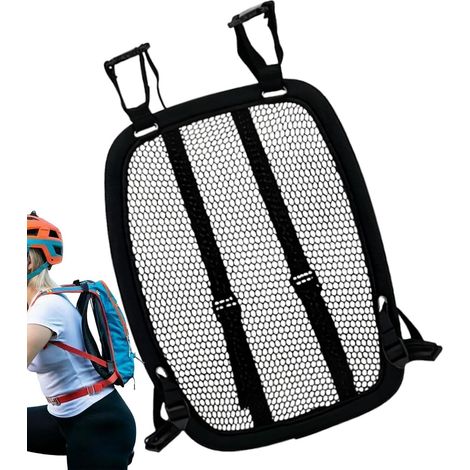 Coussin Arrière pour Sac À Dos Ajustable Maille Respirante pour Sac À Dos 30x43x9cm Entretoise De Sac À Dos De Ventilation Légère Structure De Maillage 3D, Soutien Lombaire, pour Andonnée, Cyclisme
