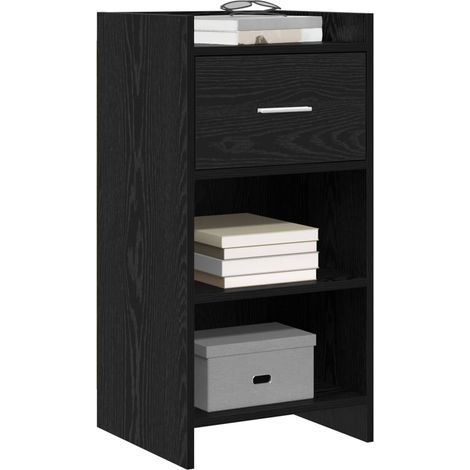 Sideboard/Anrichte/Buffet Schwarze Eiche 40 x 36 x 80 cm Holzwerkstoff LXWW170193 (1/5)
