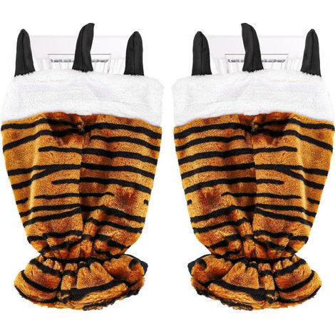 2er Set Eiskratzer mit Handschuh, Tiger-Print, warm, für Auto-Windschutzscheibe (1/5)