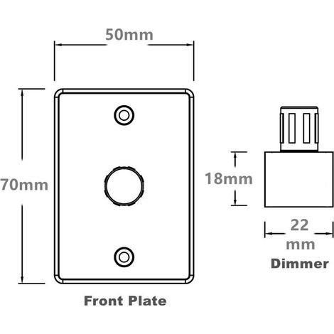 Interruttore dimmer LED PWM a 12 V CC, controller regolabile per camper, barche, roulotte, furgoni, per luci LED dimmerabili, alogene, a incandescenza e strisce LED monocolore. (1/4)