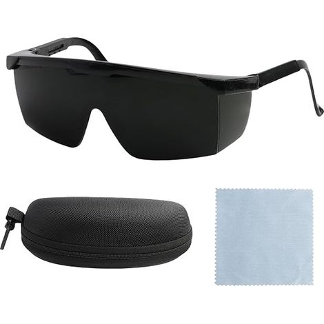 Schutzbrille für Laser- und IPL-gepulstes Licht, UV-Laserschutzbrille, Pulse Protect Schutzbrille, 190–540 nm, verstellbar, für Laser-Haarentfernung (1/5)