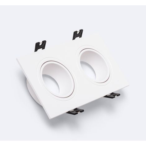 Downlight Einbaustrahler Eckig Schwenkbar GU10 6W Schnitt 75x150 mm PC  6000K Kaltweiß No Flicker