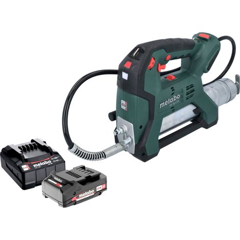 Metabo FP 18 LTX Pistola de engrase a batería 18 V 690 bar + 1 batería 2,0 Ah + cargador (1/5)