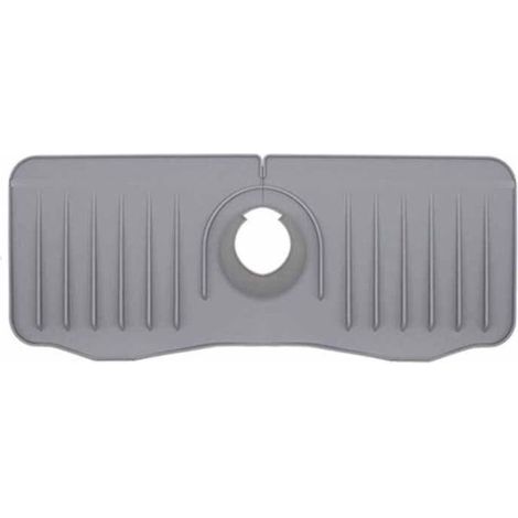 Tapis d'évier, tapis de bonde, tapis de robinet, tapis de robinet en silicone, tapis anti-gouttes en silicone pour robinet d'évier de cuisine et de salle de bain