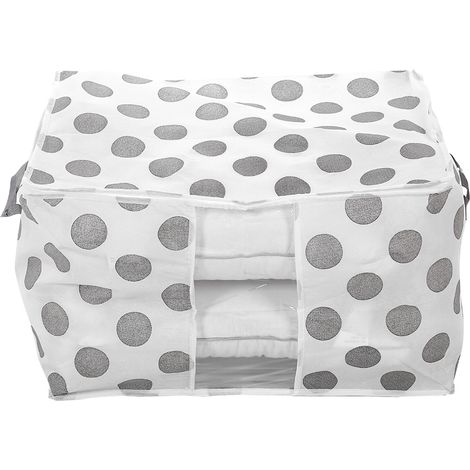 Sac De Rangement Pour Couettes - Transparent Avec Fenêtre Visuelle - Fermeture Éclair - Poignée Intégrée - Blanc - Taille Queen (1/5)