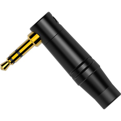 Connettore jack stereo angolato da 3,5 mm Roxtone RMJ3RPX-BG (1/3)