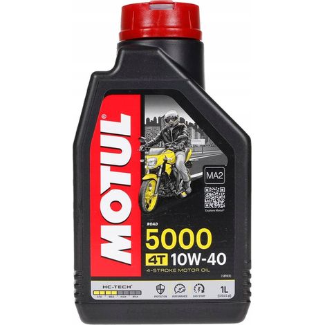 Lubrifiant huile Motul 5000 10W40 1L pour moto route tout terrain (1/3)