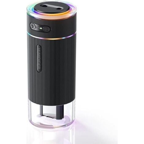 Humidificateurs - humidificateur d'air - humidificateur de chambre - mini humidificateur de bureau pour les voyages - bureau ou chambre d'enfant - noir