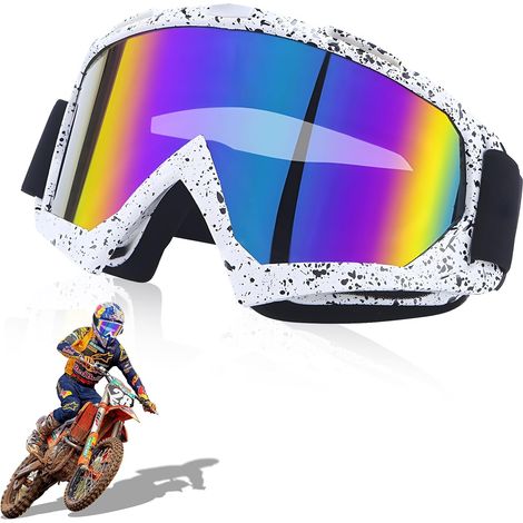Motocross Goggles, Ski Goggles and Goggles, Motorcycle Motocross Goggles Adjustable Safety Ski Goggles Outdoor Goggles for Off-Road Motorcycle, Enduro, ATV, Motocross, ATV MX (1/5)