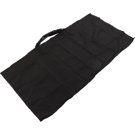 Sac à feuilles de jardin 2 en 1, tapis de jardin pour feuilles mortes, sac de rangement extérieur pour déchets de feuilles, noir (1/5)
