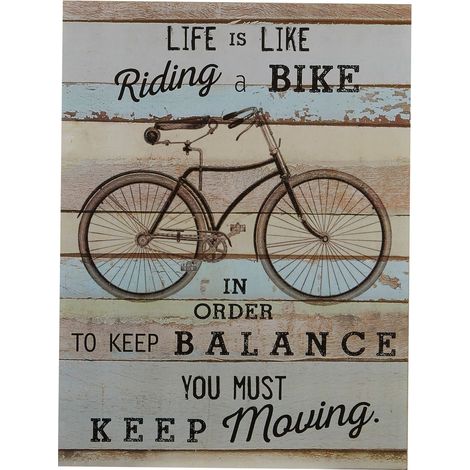 Premier Housewares Bike Wall Plaque