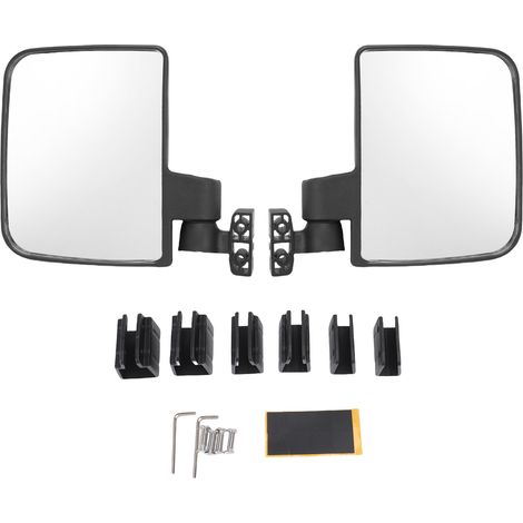 Rétroviseur latéral pliable pour voiturette de golf, verre HD réglable à 180 °, remplacement pour EZGO TXT RXV. (1/5)