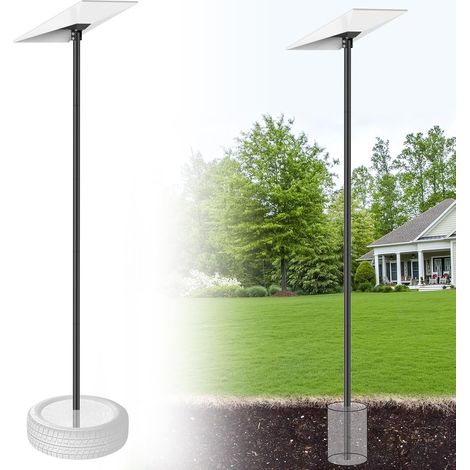 Kit de montage, Poteau de sol de 2,3 m avec adaptateur de tuyau, Kit de montage sur poteau pour jardin extérieur (1/5)