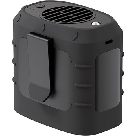 Ventilateur USB à la taille 8000 mAh Ventilateur de taille portable ventilateur de ceinture de ventilateur personnel pour veste de climatisation, camping, pêche, vélo, voyage (noir) (1/5)