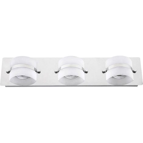 bagno lampada a LED Tony metallo plastica cromo / vetro opalino L: 7,5 centimetri B: 49,5cm H: 11,5cm IP44 (1/5)