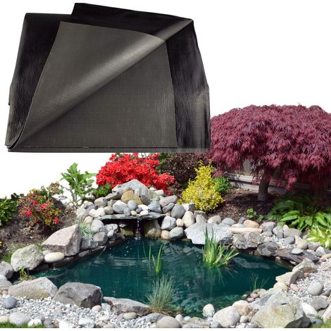 Bâche de Bassin - 200 g/m² - 2,5 x 2,5 m - Résistante aux UV - pour bassins à Poissons dans Le Jardin - Durable et résistant à la déchirure - Fond de Piscine (1/3)