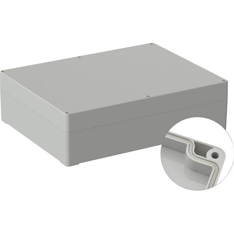 TRU COMPONENTS  TC-9065572 Outdoor-Gehäuse 300 x 230 x 85  Polycarbonat  Lichtgrau (RAL 7035) 1 St. (1/2)