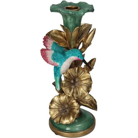 Bougeoir Chandelier Design Colibri Objet de Décoration Intérieure 11 x 11 x 26 cm - PANGIVO (1/5)