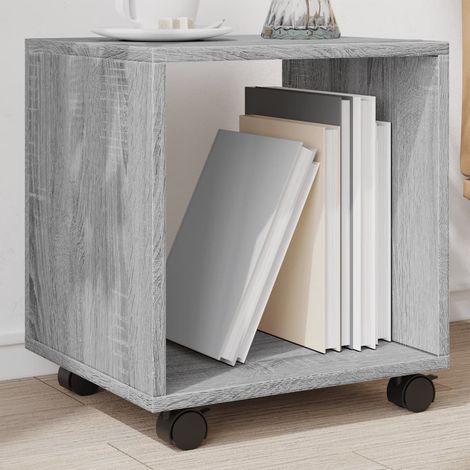 vidaXL Armario con ruedas madera ingeniería gris Sonoma 37x33x42,5 cm (1/5)