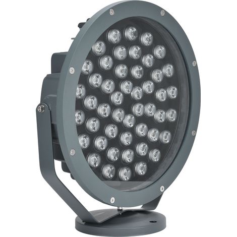 Projecteur LED RGB multicolore 5000 lm / verre trempé / 48 W, projecteur de jardin coloré étanche pour éclairage extérieur de zones pittoresques. Commande : Projecteur RGB-48W (surpoids) (1/5)