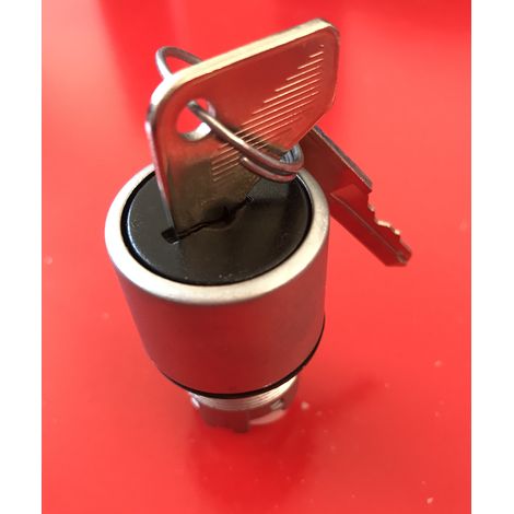 Selettore 3 posizioni Ø22mm con chiave integrata CGE184439 funzionante