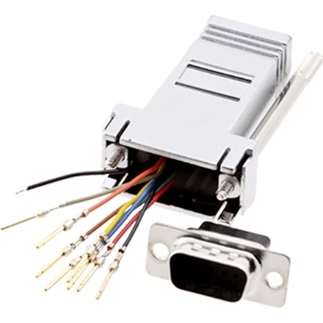 encitech DA15-SMJ8-M-K-RC D-SUB Adapter D-SUB-Buchse 15pol. - RJ45-Buchse 8p8c  1 St.