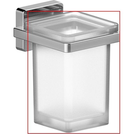 Bicchiere di ricambio in vetro satinato per serie cubo