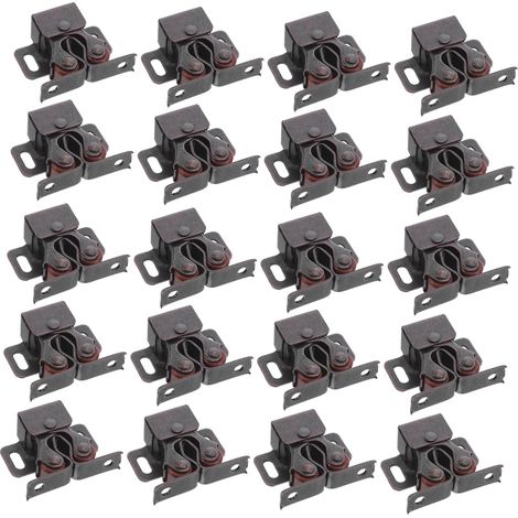 Lot de 20 verrous porte placard à ressort, loquet rouleau (1/5)