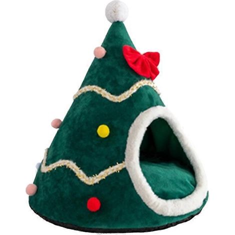 Cabane pour chien avec coussin amovible, lit douillet pour chien et chat, tente intérieure confortable pour petit animal.