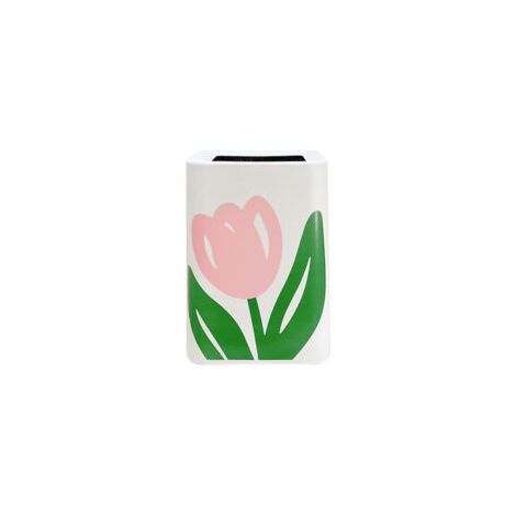 Poubelle “tulipe” – Carrée – Petite taille – Style déco pour salon, cuisine et salle de bain (1/5)