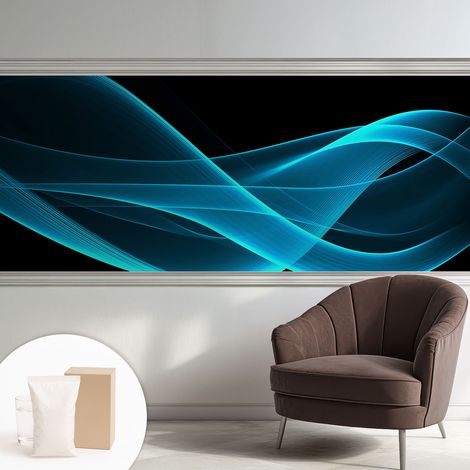 Papier peint avec colle pour décoration moderne de salon chambre à coucher cuisine et bureau Facile Vagues spectaculaires 250x104 cm (1/5)