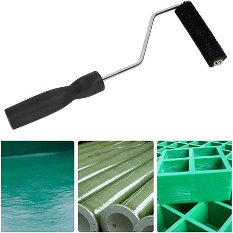 Rouleau Fibre de Verre Tubulaire Portable Mano MANR6 Aluminium + Plastique Écologique Élimine Bulles Toile (1/5)