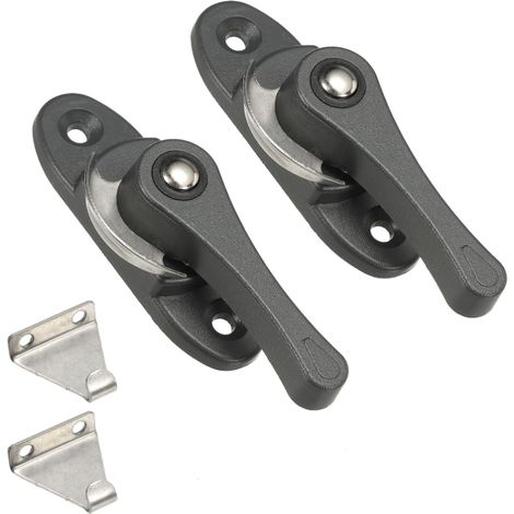 Verrou de fenêtre, loquet de châssis de fenêtre, loquet de porte, sécurité enfant, verrou antivol (lot de 2) (1/5)