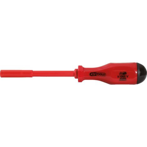 Tournevis porte-embouts 1/4" avec revêtement isolant et chargeur (1/5)