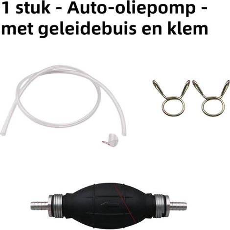 Pompe à huile manuelle pour voiture, 1 pièce, avec guide et collier de serrage, 8 mm, bille de compression pour voitures et bateaux, alliage d'aluminium, pompe à main simple, pompe d'aspiration d'huil (1/5)