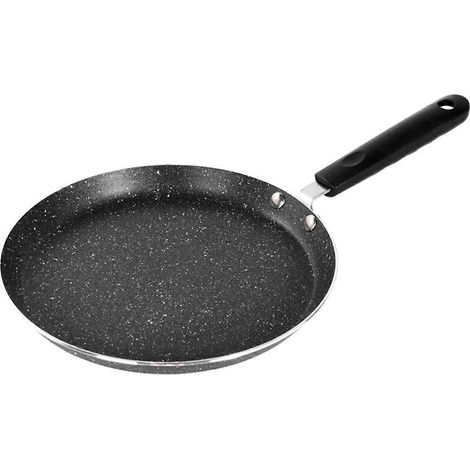 Une crêpière antiadhésive, compatible avec les plaques à induction, les cuisinières à gaz et les cuisinières électriques, pour la préparation de crêpes et de pancakes ensemble d'ustensiles de cuisine (1/5)