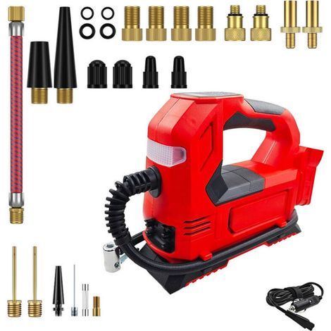 150 PSI Compresseur pour Milwaukee M18 batterie, Pompe à air électrique Compresseur de voiture Affichage numérique LED (1/4)