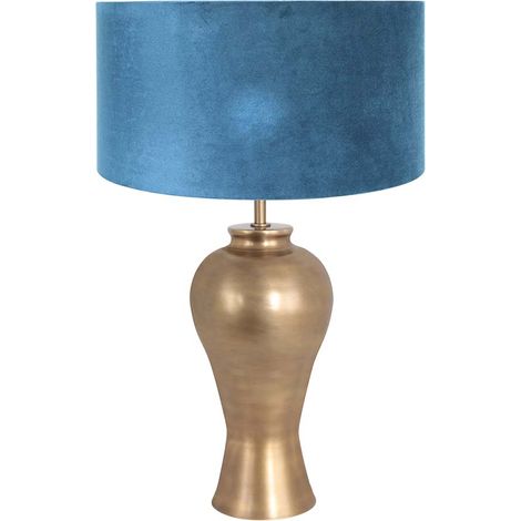 Steinhauer - tischlampe - Brass - bronze - metall veloursstoff - (1/5)